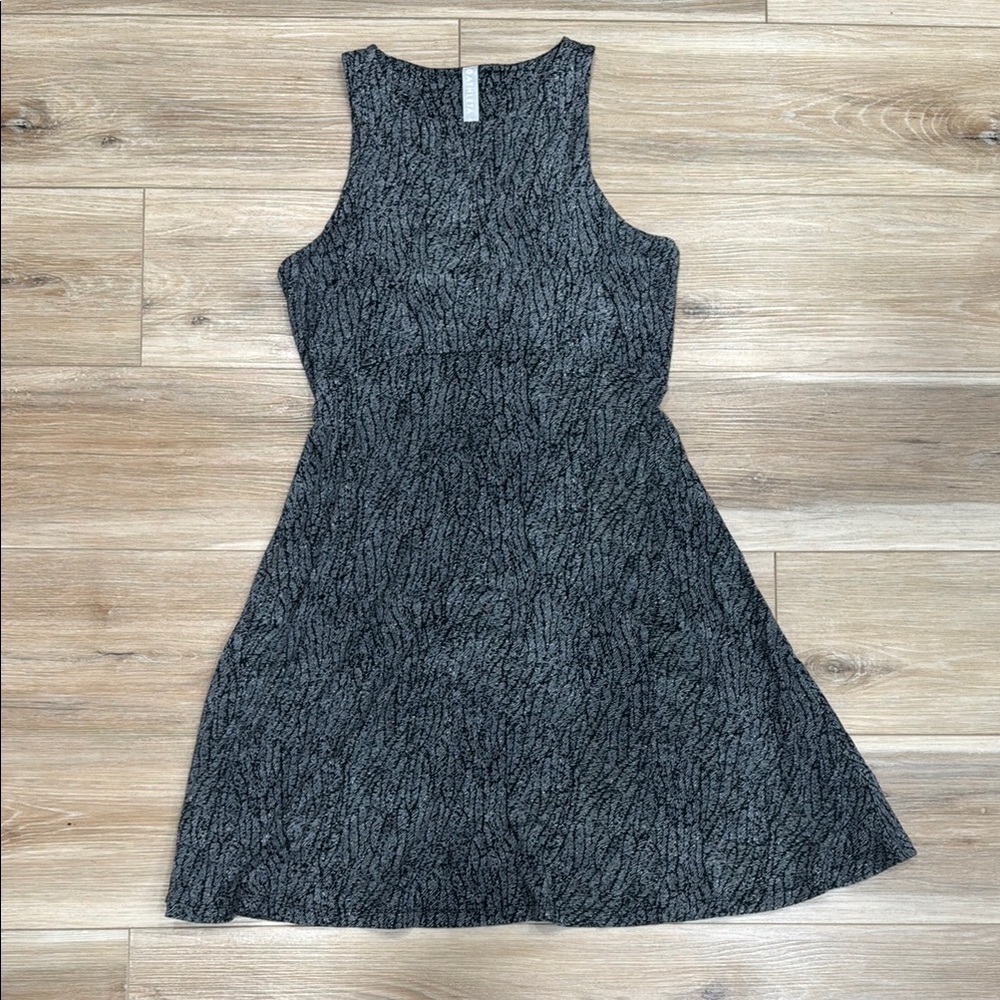 Athleta Black Heathered Mini Dress